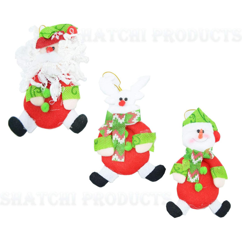 7cm PVC No Holiday Shaped Ornament