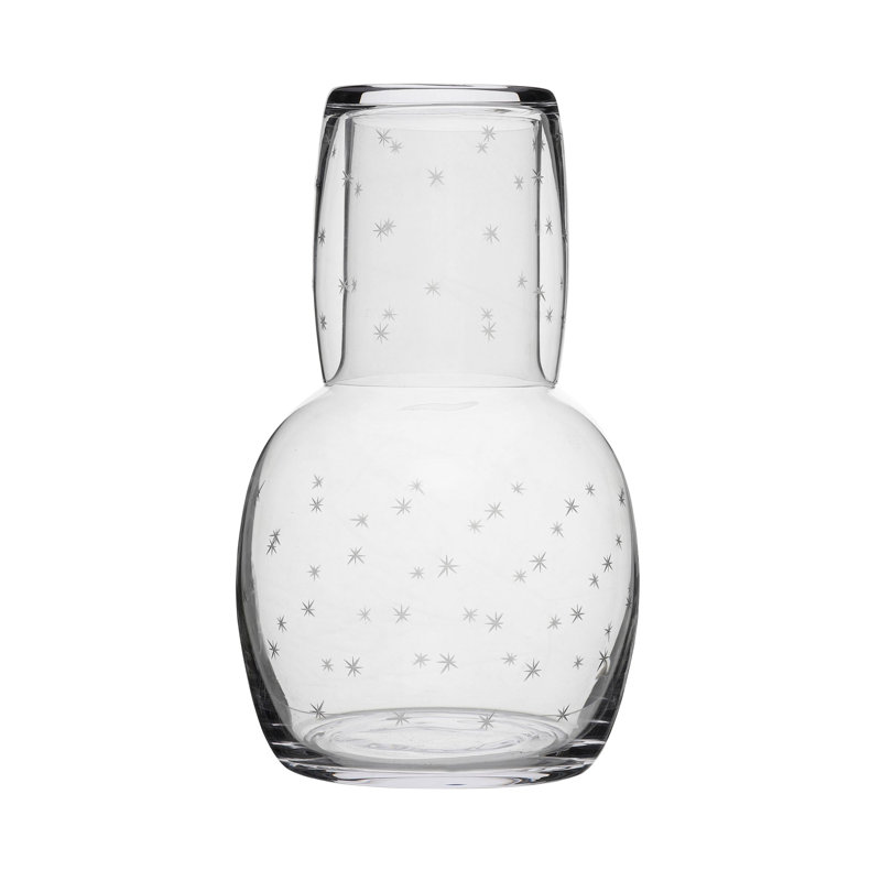 2 - Piece Crystal Carafe Set, Clear