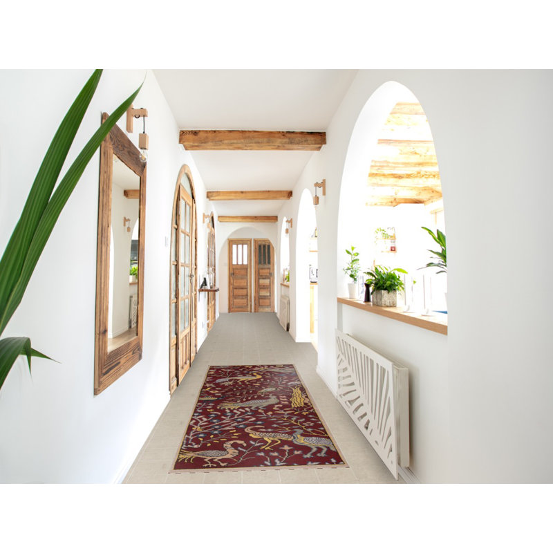 Tapis de couloir indien animaux Design Ziegler