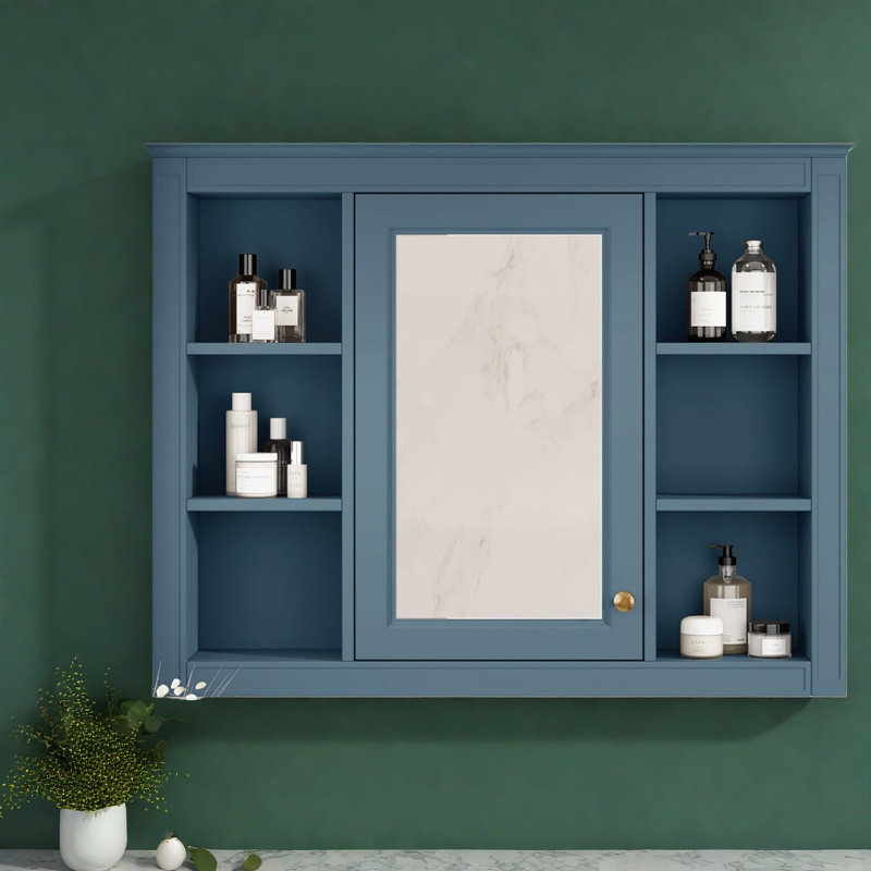 Armoires à pharmacie peu encombrantes, rangement mural moderne en MDF de 35 po pour la maison