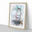 The London Eye in Abstract - Picture Frame Painting Print-55737920-55737921