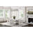 Rectangular with Glass and Steel Base Dining Table