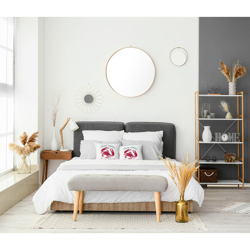 Polyester Throw Pillow, 16" x 16", Square