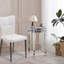 Table basse ronde à miroir