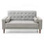 Causeuse contemporaine grise pour deux