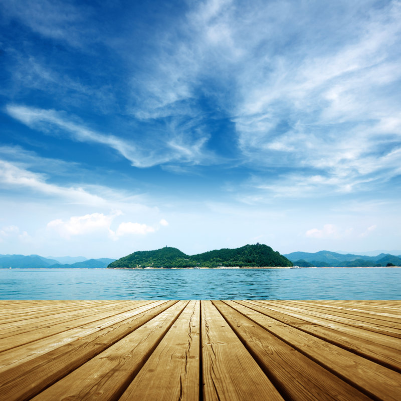 Plateforme Beside Sea par Gyn - photographie sur toile tendue, L 12 po x H 12 po