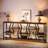 70.9" Extra Long Sofa Table, Rustic Console Table with 4 Tier Storage Shelves For Living Room
