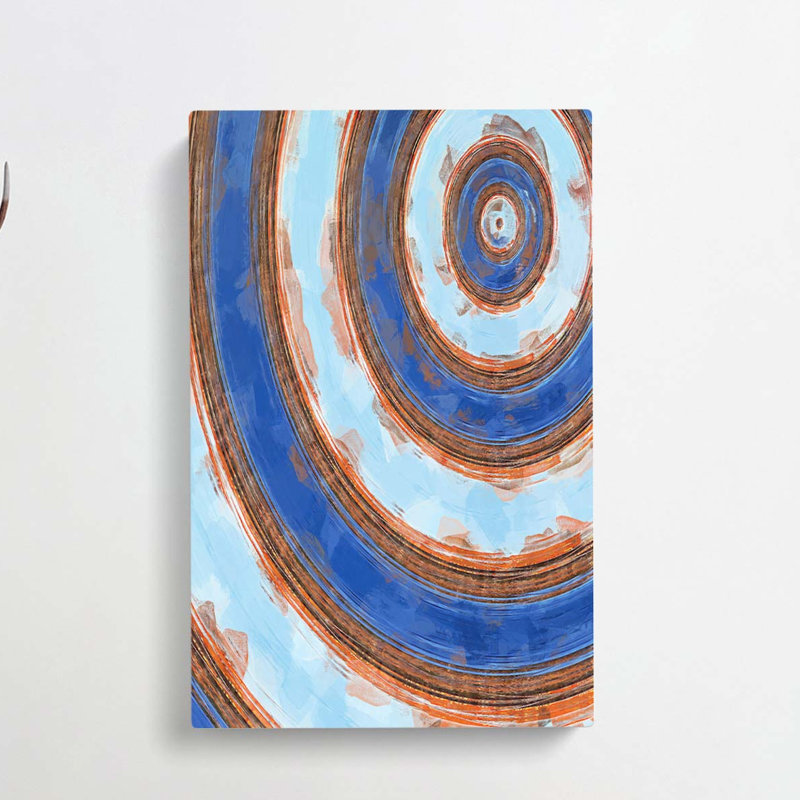 Swirling In Abstract - Wrapped Canvas Painting, 76cm H x 50cm W x 3cm D