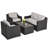 4 - Person Patio Conversation Set with Cushions-70445305-70445306