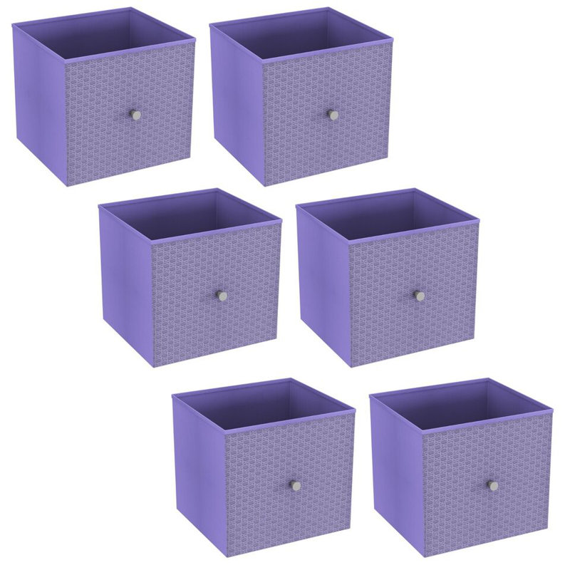 17 Stories Woven Decorative Basket, Lilac