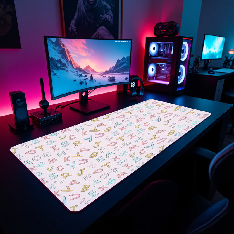 Polyester Desk Pad, 14.4x12.1