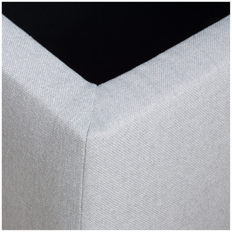 JULIANA STORAGE OTTOMAN, Light Gray