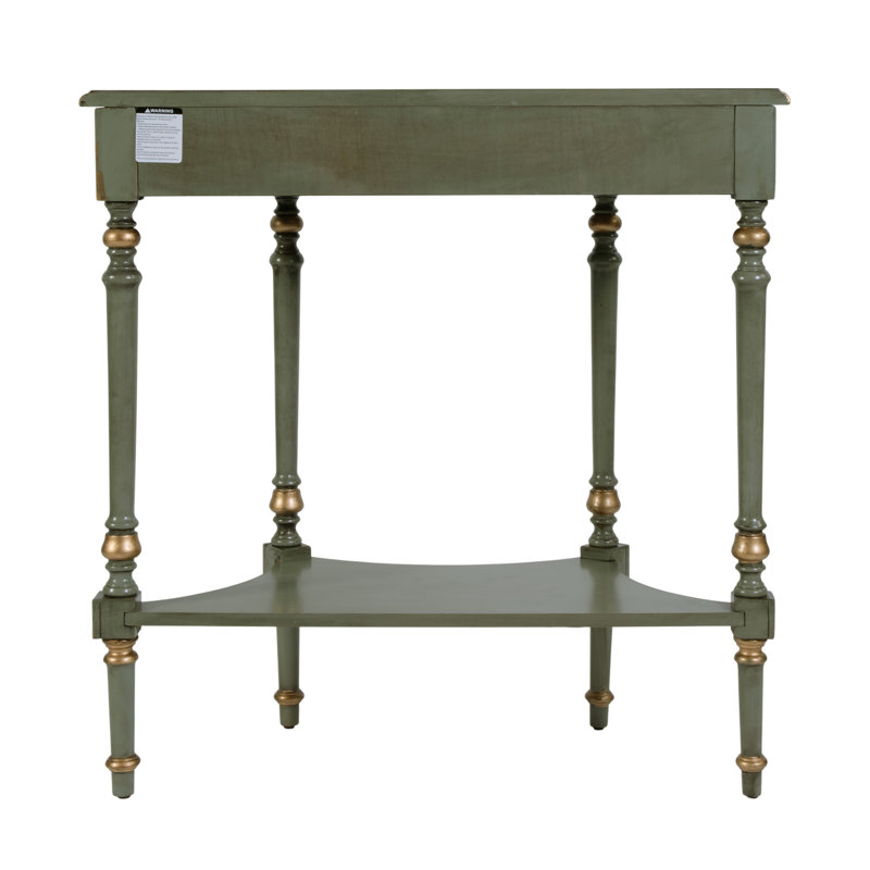 Danelle Demilune 30" Console Table, Pastel Green