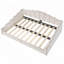 Lit plateforme tapissier avec garniture cloutée-217167893