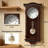 Verona Silent Pendulum Wall Clock - Battery Operated Grandfather Clock With Decorative Glass, Roman Numerals And Real Wood Frame For Living Room, Office And Home Decor