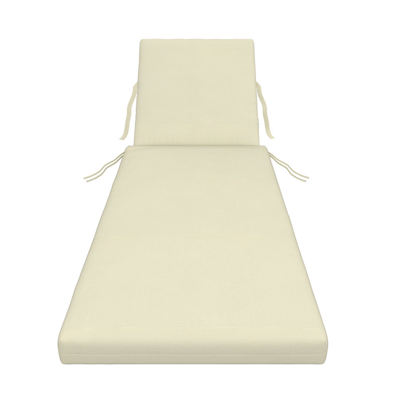 Outdoor Sunbrella® Chaise Lounge Cushion, Canvas Canvas Sunbrella® Canvas, 23" x 29"/25" x 47" 