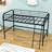 Alodi Twin Size Metal Loft Bed with Ladder