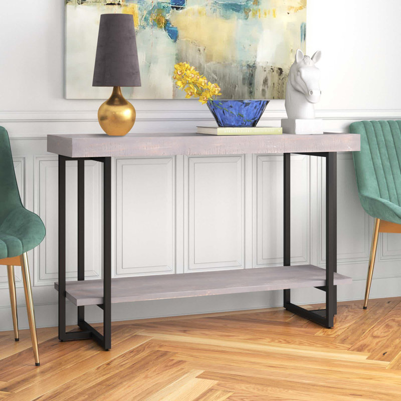 Baden 47.25'' Console Table, Antique Gray