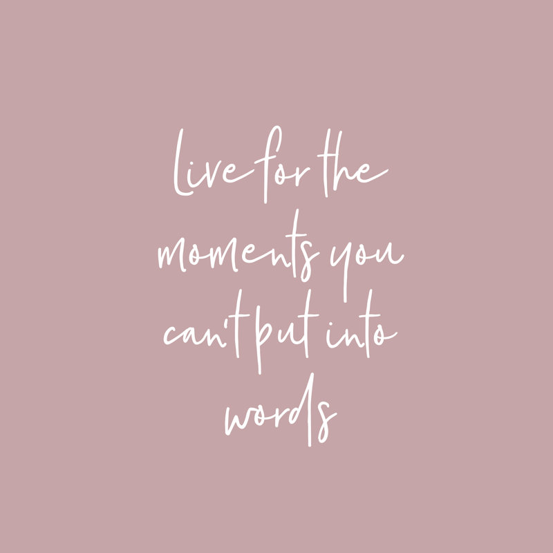 Live For The Moments 2 - Wrapped Canvas Print, 30cm H x 30cm W x 3.8cm D