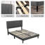 Cadre de lit double avec tête de lit Ebern Designs-935015575-935015574