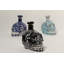 Bouteille de liqueur crâne en céramique 16 oz noir Talavera