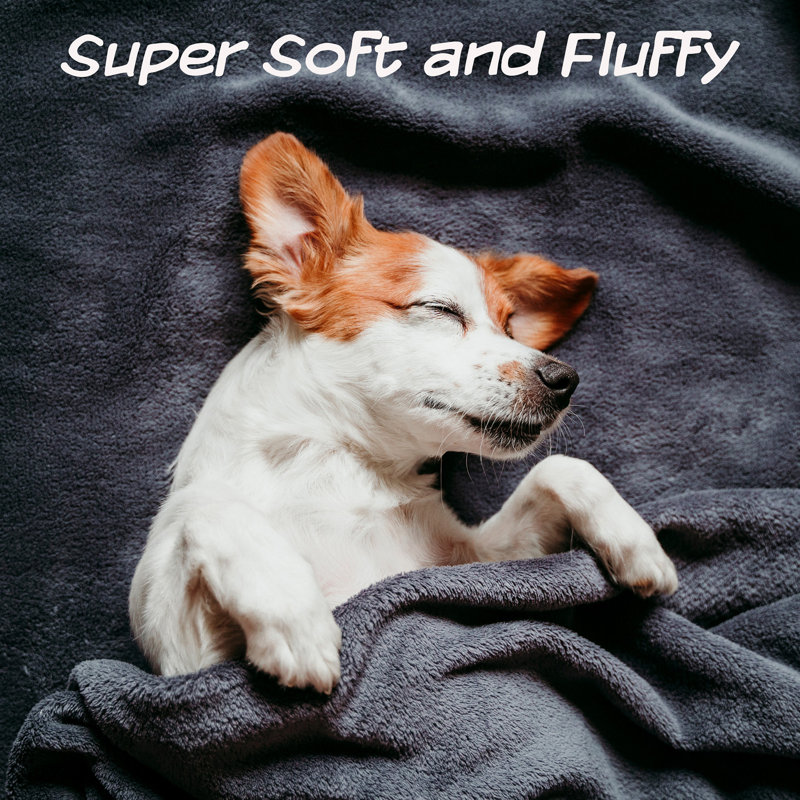 Tan Waterproof Plush Pet Blanket 40" x 30"