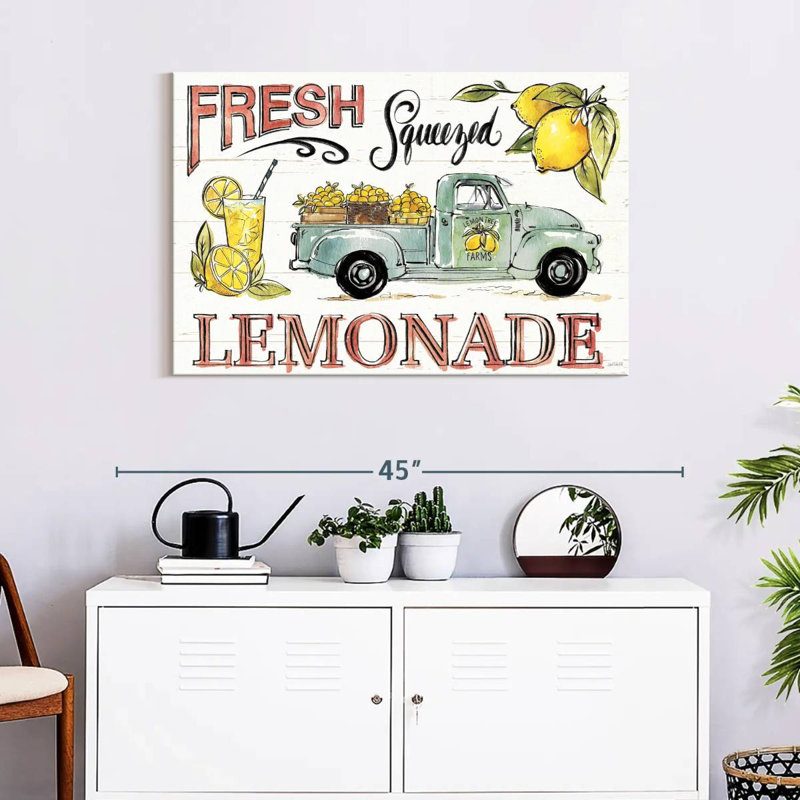 Plaque murale «Lemonade Stand I», H 24 po x l 36 po