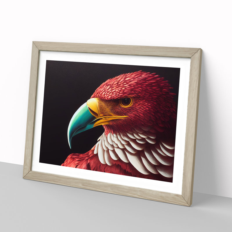 Great Eagle Bird - Print, 25cm H x 34cm W, Oak