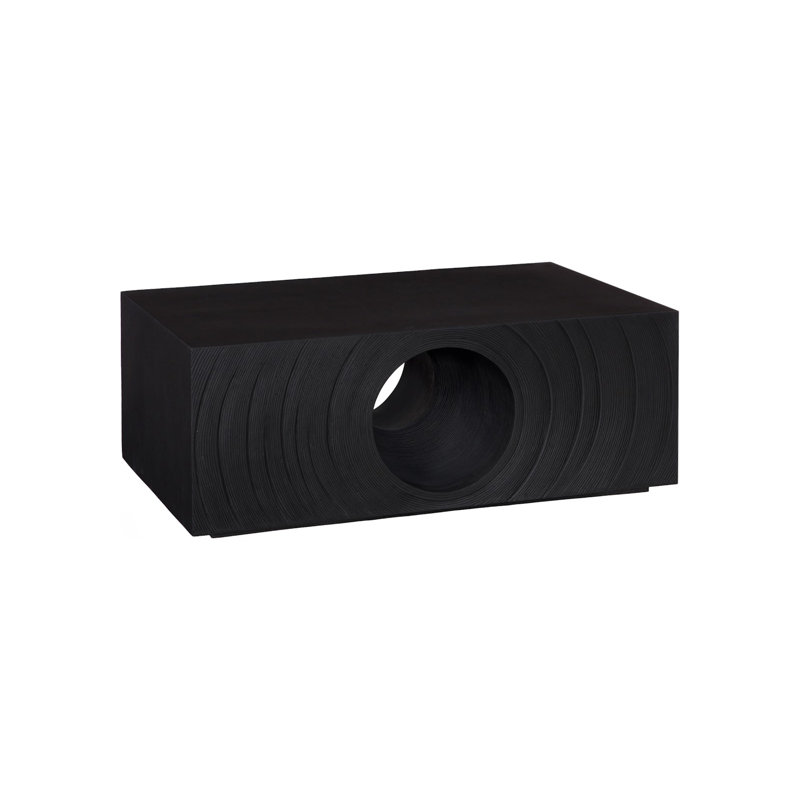 Void Coffee Table, Black Stone