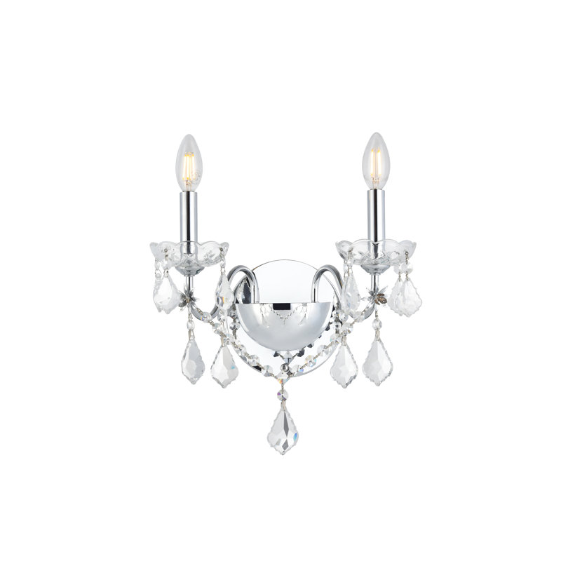 Dagmar Aluminum Flush Mounted Sconce, Chrome