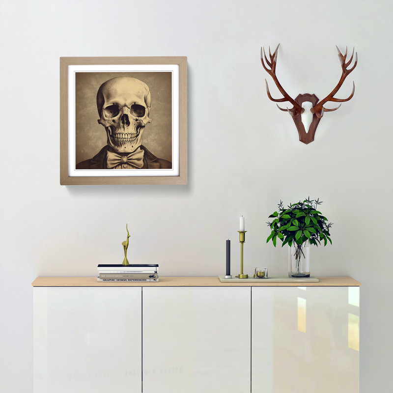 Skeleton Vintage Art - Framed Print