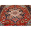 Tapis orange / rouille unique de 8 pi 6 po x 11 pi 10 po One-of-a-Kind