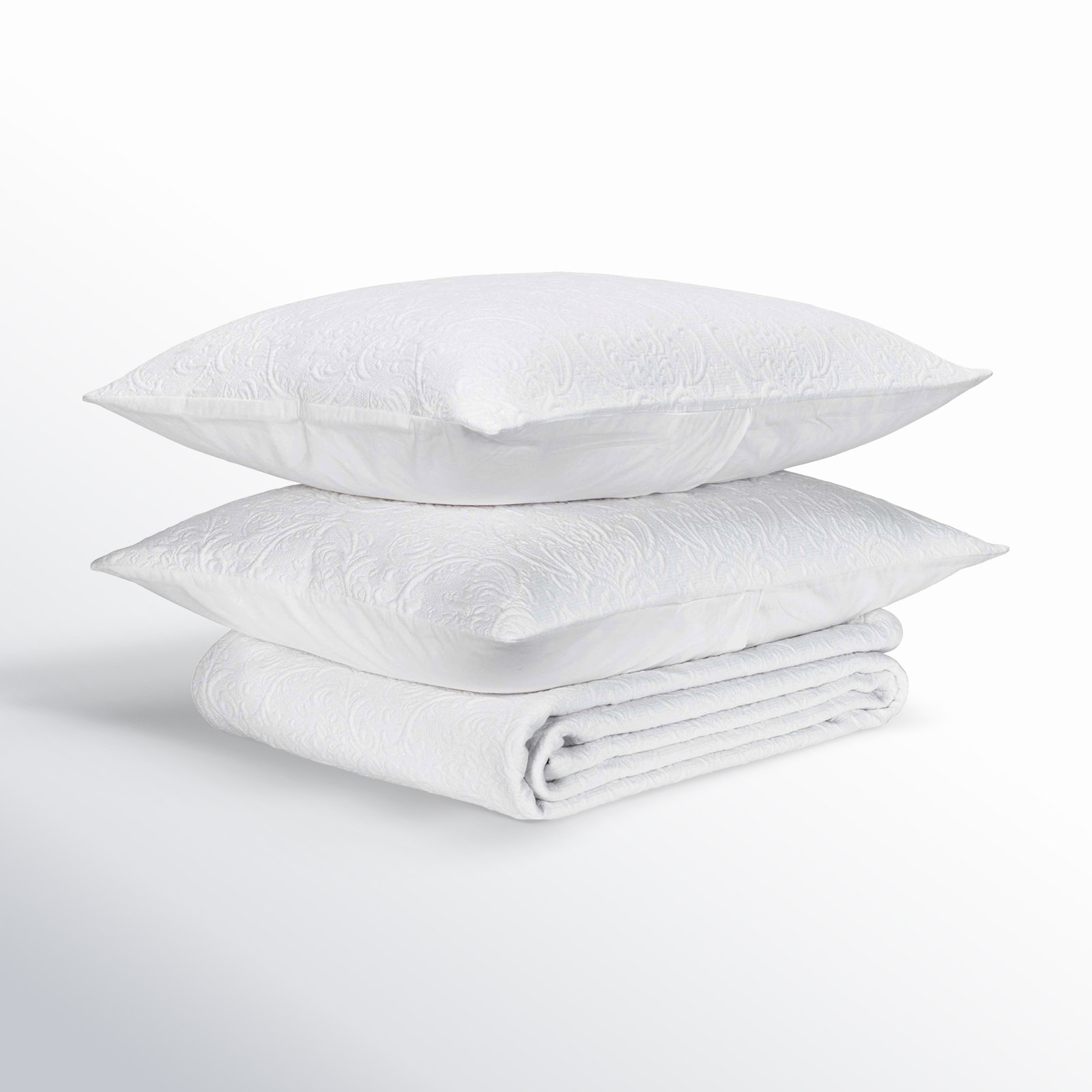 Brylie Cotton Coverlet Set, Full/Queen Coverlet/Bedspread + 2 Standard Shams