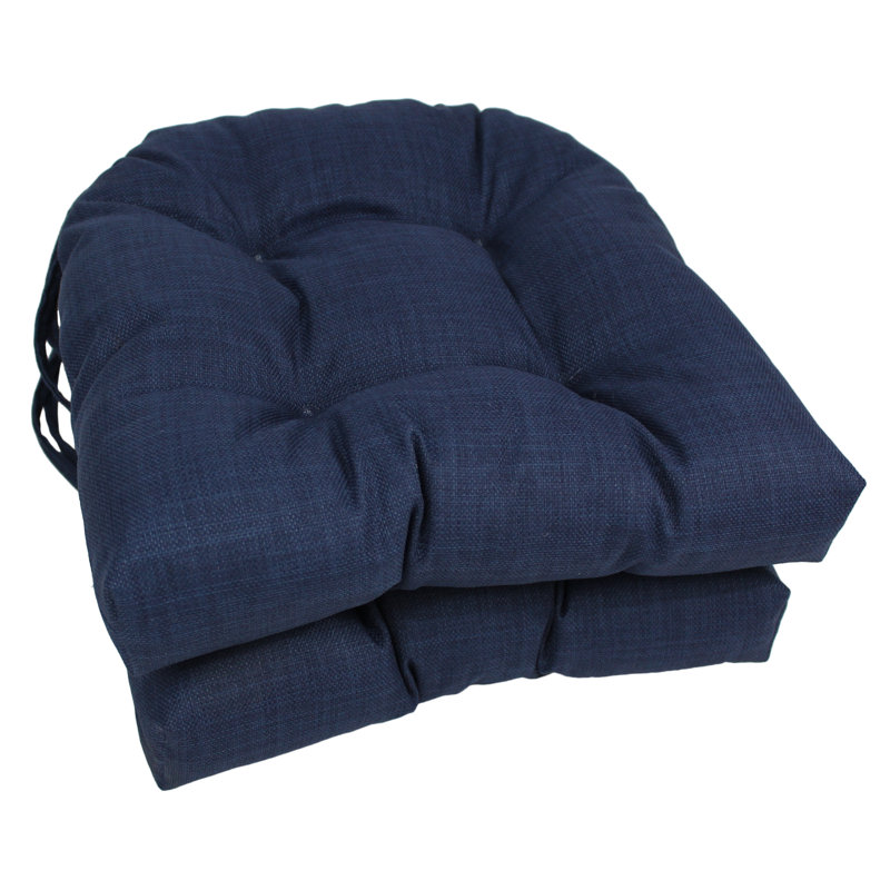 Outdoor 3.5'' Dining Chair Seat Cushion, Azul