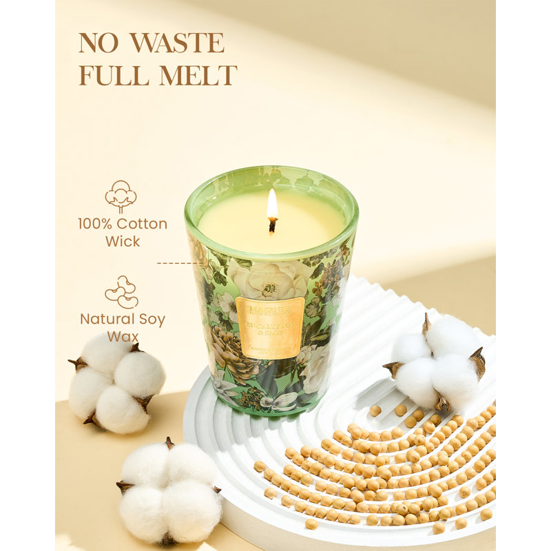  Grande bougie Patchouli Soy, 3-Wick 35oz 150H, bougie d'aromathérapie pour la méditation