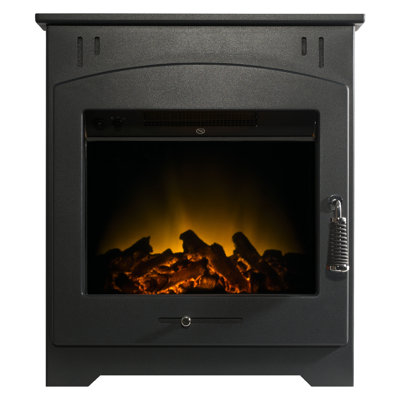 Adam 53.5 cm W Black Electric Stove