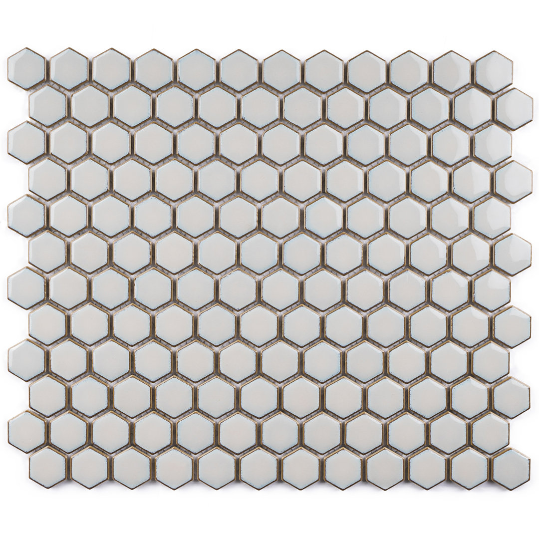 Metro Hex 1" x 1" Porcelain Honeycomb Wall & Floor Tile Supreme Tile