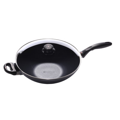 Swiss Diamond Non-Stick Aluminum Wok with Lid
