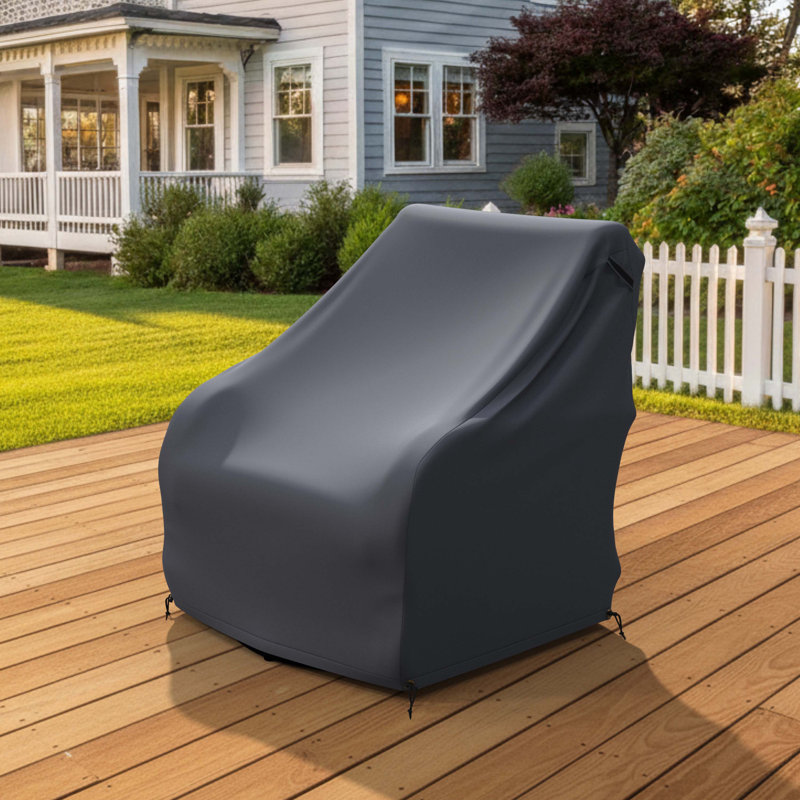 Outdoor Club Lounge Swivel Armchair Weather-Resistant Patio Cover