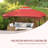 Outsunny 10' X 12' Gazebo Canopy Replacement, 2-Tier Outdoor Gazebo Cover Top Roof With Drainage Holes, (TOP ONLY)-123312203