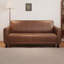Causeuse-coussin standard en cuir véritable brun-2141909119