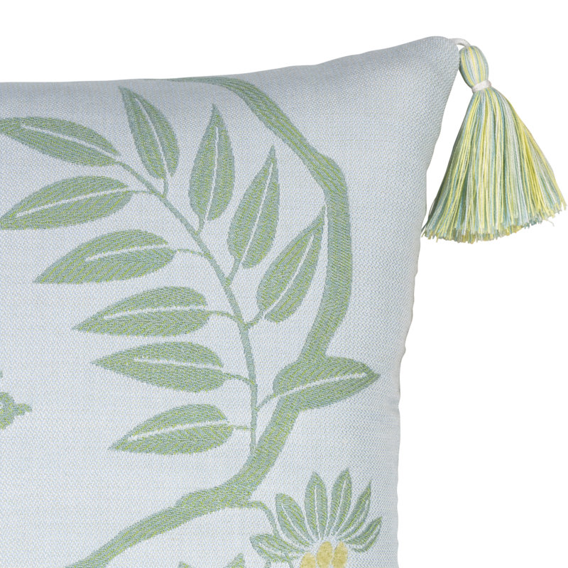 Plume Sunbrella® Throw Square Indoor/Outdoor Pillow Cover & Insert