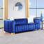 Causeuse à accoudoirs carrés en velours 62,6 po avec 2 coussins Clifford-1048964344-1008375359-1048964327