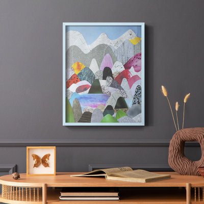«Utah Mountains», reproduction encadrée - bois massif