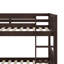 Lit superposé simple en bois d'hévéa avec lit gigogne escamotable transformable en deux lits séparés-117529646