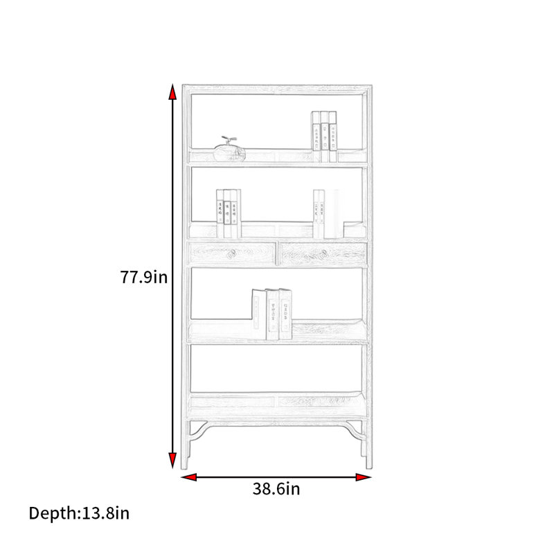 Windridge, (4 tablettes) H 77,9 po x l 38,6 po x P 13,8 po