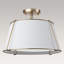Plafonnier semi-encastré cylindrique en lin à 4 lumières Nyjel Classical-1004448351-978885490