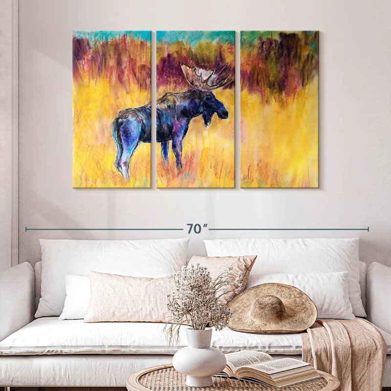 Brampt Abstract Moose, 32" H x 50" W