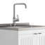 Murphy - Armoire à linge 28 po avec robinet et évier en acier inoxydable - blanc-993649624