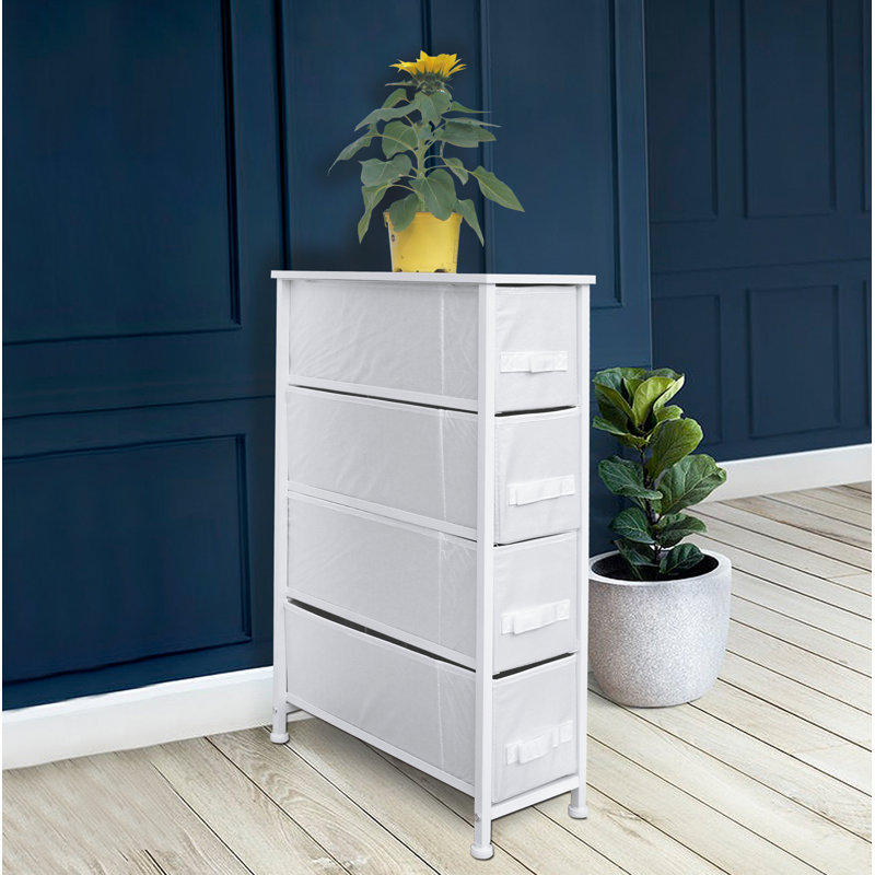 20cm W 4 - Drawer Chest of Drawers, White